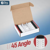 45° Angled Cat6 Keystone Jack In Black - Slim Profile Rj45 Ethernet Connector