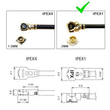 Ipex Ufl To Rp-Sma Female Bulkhead 8 Inches Rg178 Wifi Pigtail Coaxial Cable Connecting Sma Antenna To 4G 5G Router, Modem, Mifi Hotspot, Mini Pcie Wireless Card, Wifi Motherboard - 2 Pack