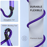 Usb C Cable 10Ft, 4-Pack Long Braided Usb-A To Usb-C 90 Degree Right Angle Type C Fast Charging Android Cord For Samsung Galaxy S25 S24 S23 A16 A15, Google Pixel 9 8 7 (Red Blue Purple Green)