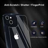 2 Pack Back Screen Protector for iPhone 13 [6.1 inch], Back Tempered Glass Protector, Anti-Scratch, Bare-Phone Touch Feeling for iPhone 13