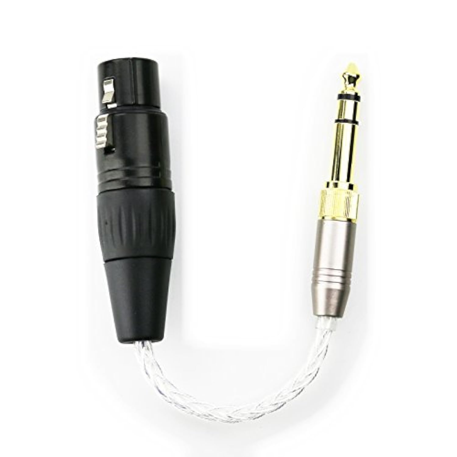 3.5Mm 1/8" Trs Male & 6.3Mm 1/4" Adapter To 4-Pin Xlr Balanced Female Headphone Audio Adapter Cable