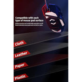 3.0 Plus Mouse Skates Feet Compatible With Logitech G903 Gaming Mouse, Universal Any Mousepad, Rounded Curved Edges, Super Smooth Glide, Pure Ptfe, Replacement Feet Upgrade