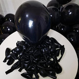 300 Black 12-Inch Latex Balloons – Bulk Pack for Party, Event, and Celebration Decorations