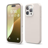 elago Compatible with iPhone 16 Pro Case, Premium Liquid Silicone Case, Full Body Protective Cover, Shockproof, Slim Phone, Anti-Scratch Soft Microfiber Lining, 6.3 inch (Stone)
