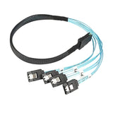 Cy Mini Sas Sff-8087 36 Pin Host Internal To 4 Sata 7Pin Target Hard Disk 6Gbp