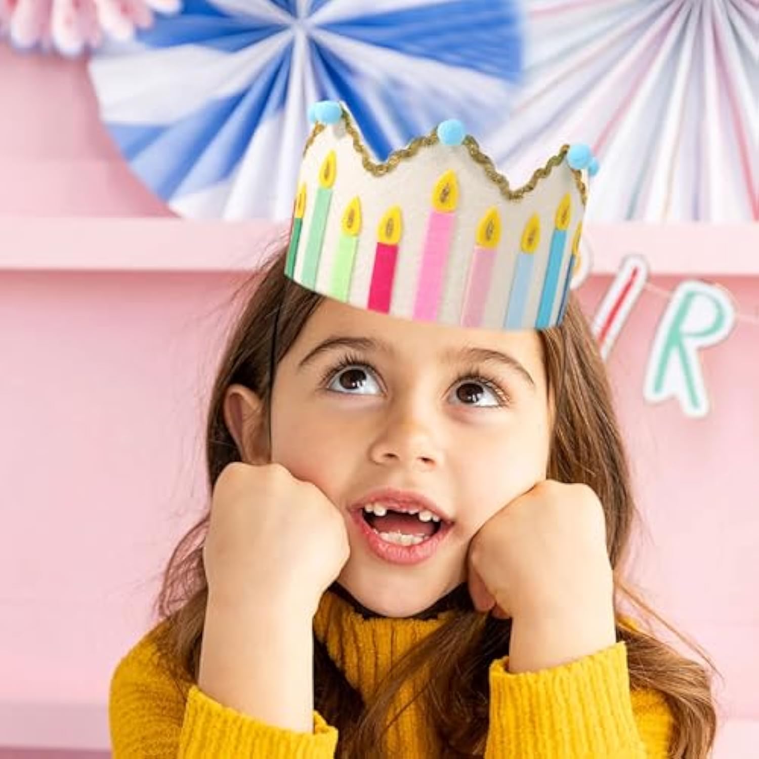 Customizable Felt Party Crown For Kids, Toddlers, Adults, Baby Girls - Photo Prop, Birthday Tradition