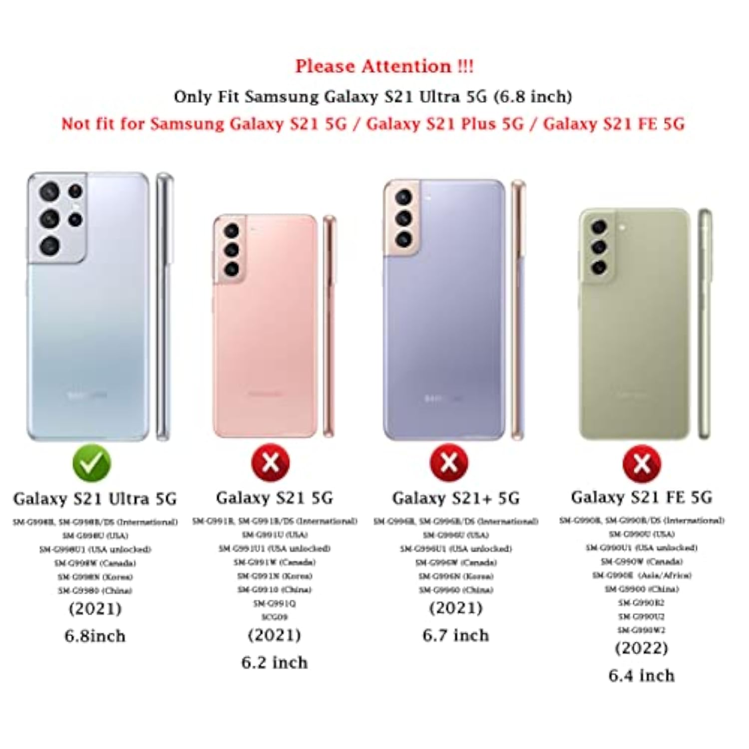 For Samsung Galaxy S21 Ultra Case: Dual Layer Protective Heavy Duty Cell Phone Cover Shockproof Rugged With Screen Protector - Military Protection Bumper Tough - Samsung Galaxy S21 Ultra, Dark Green