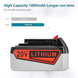 7Ah 20V Replacement Battery and Charger for Black and Decker Cordless Tools
