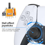 8Pcs Hall Effect Joysticks Replacement for DualSense PS5 Controller, 3D Analog Sticks Sensor Module for Playstation 5 Repair Accessories