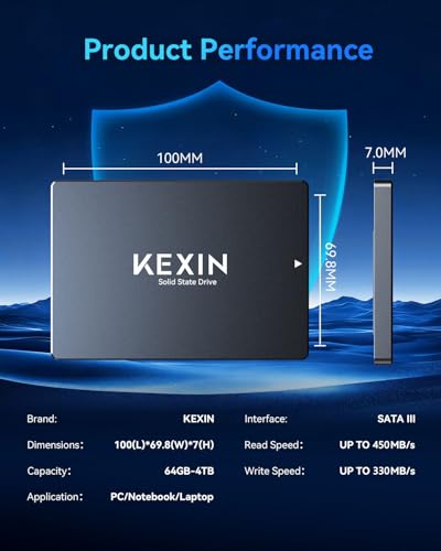 Ssd 128Gb Sata Iii Internal Solid State Drive 2.5-Inch Internal Ssd 128G Up To 450Mb/S Sata 3.0 Internal Drive 3D Nand Flash Internal Ssd For Laptop Pc Storage And Upgrade