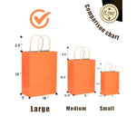 Large Kraft Paper Bags With Handles Bulk 13"X10"X5" 32-Packs Gift Bags 16 Different Senior Color Bags Multiple Uses?Large Size?
