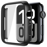 2 Pack Tempered Glass Case Compatible For Apple Watch Series 11 (2025) Series 10 46Mm, Hard Pc Screen Protector Overall Protection Ultra-Thin Lightweight Scratch-Resistant Cover For Iwatch, Black