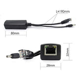 4-Pack 5V Poe Splitter, 48V To 5V 2.4A Adapter, Plug 3.5Mm X 1.35Mm, 5.5Mm X 2.1Mm Connector, Ieee 802.3Af Compliant, For Ip Camera And More