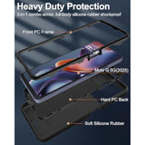 For Moto G 5G 2025 Case, 16Ft Drop Protection, With Dustproof Port Cover, 3-Layer Heavy Duty Shockproof Phone Case For Motorola Moto G 5G(2025), Black