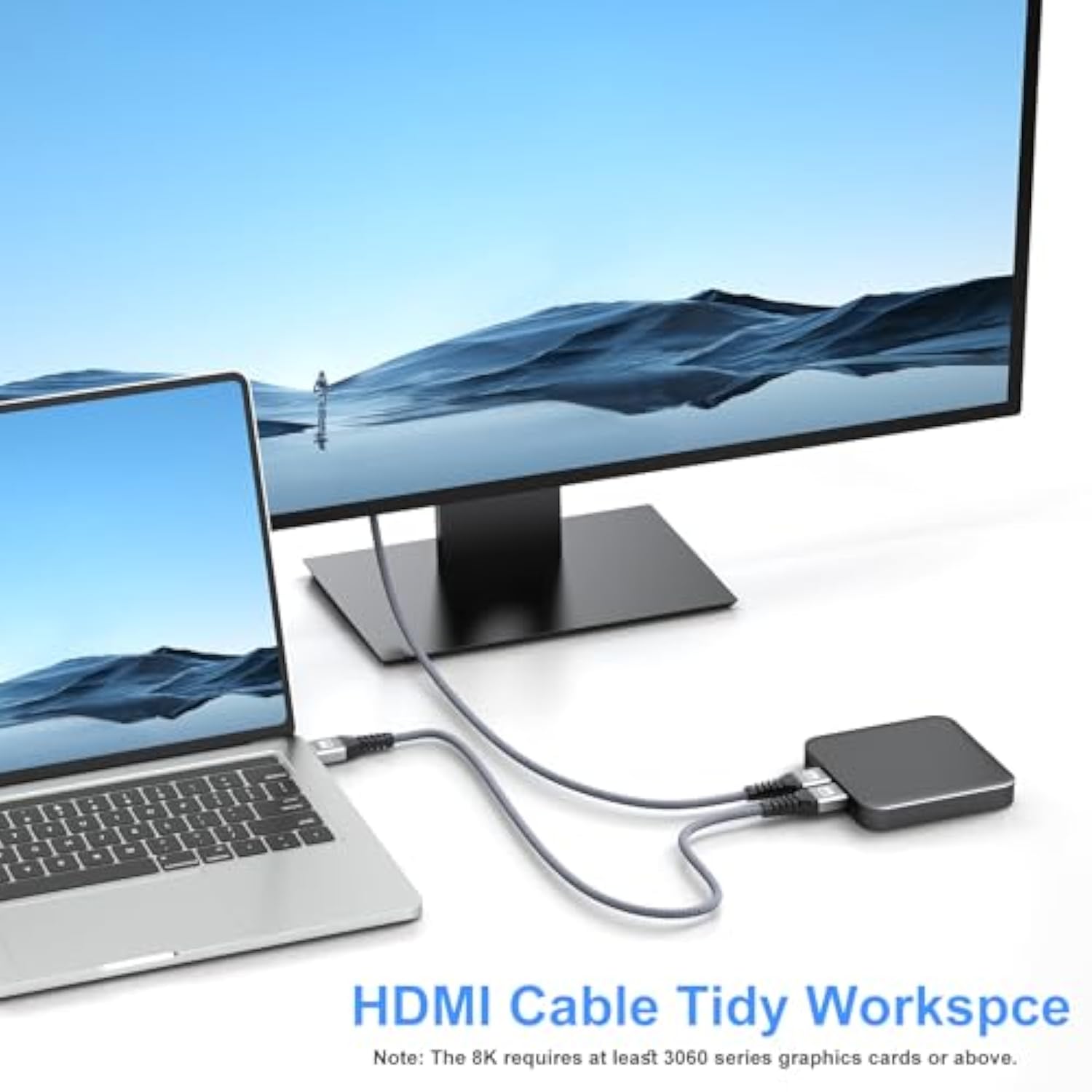 Short Hdmi Cable 1.5Ft 2-Pack, 8K Hdmi 2.1 Cable Hdmi To Hdmi Cord 48Gbps Ultr