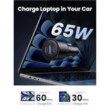 UGREEN 69W USB C Fast Car Charger PD QC 3.0 USB C Cigarette Lighter Charger 65W 45W 30W Compatible with MacBook Pro Air iPad Pro Steam Deck iPhone 15 Pro Max 14 13 Galaxy S24 S23 S22 Ultra Plus