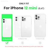 Compatible With 12 Mini Case, Slim Liquid Silicone 3 Layers Full Covered Soft Gel Rubber With Microfiber Case Cover 5.4 Inch-Navy Blue