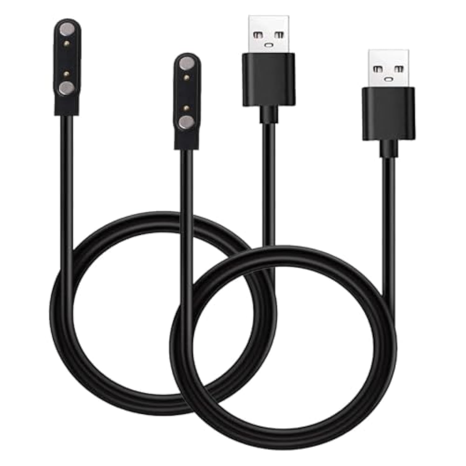 Compatible For Jacoosa Tg38, Qonbink Tg38 Smart Watch Charger 2-Pack Magnetic Charging Cable Usb Charging Cord