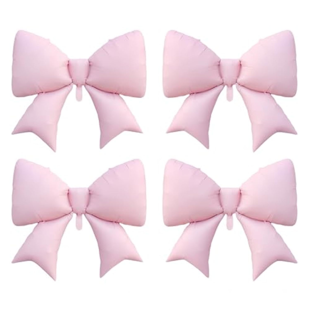 4Pcs Giant Pink Bow Balloons, 38" for Coquette Birthday & Wedding Party Decor
