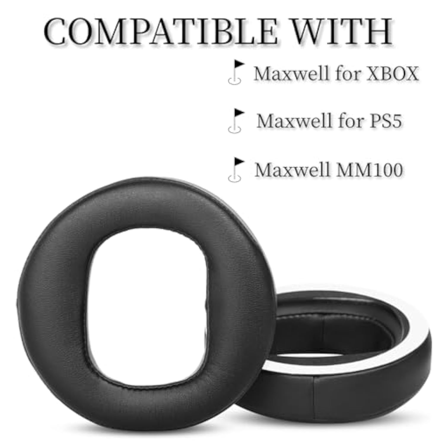 Maxwell Replacement Ear Pads Ear Cushions Compatible With Audeze Maxwell Headphones (Mm100) Cooling Gel Earpads Thickness Cover Ear Cups