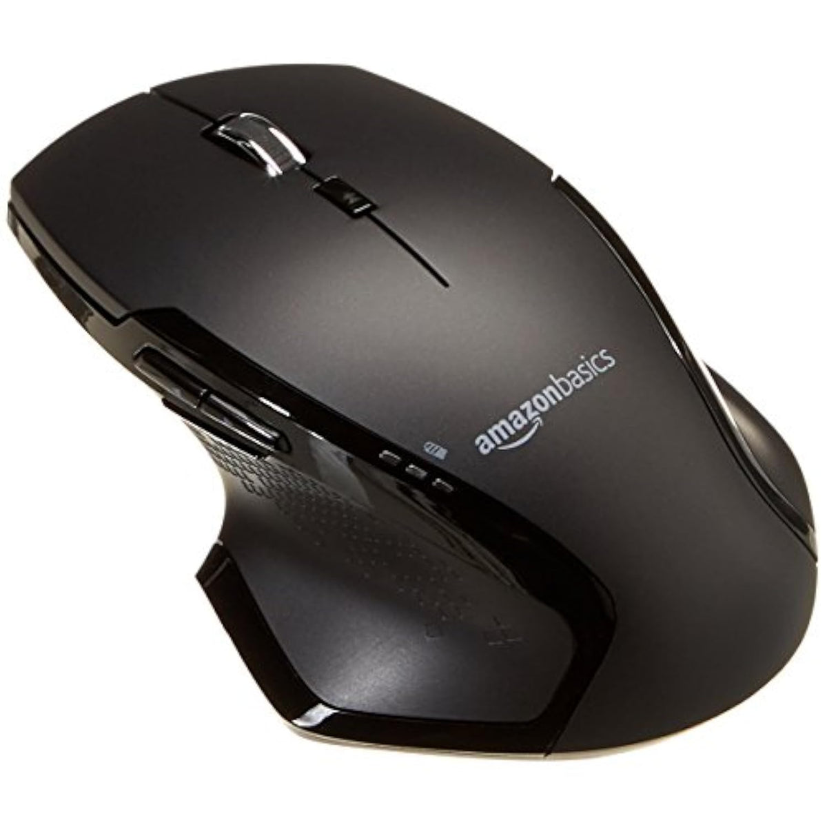 Full Size Ergonomic Wireless Mouse With Fast Scrolling, Compatible With Pc, Mac, Laptop - Black