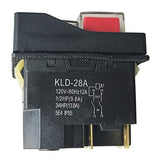 Kld-28A Waterproof Electromagnetic Pushbutton Switches For Slicer Cutter 4Pins 120V 5E4