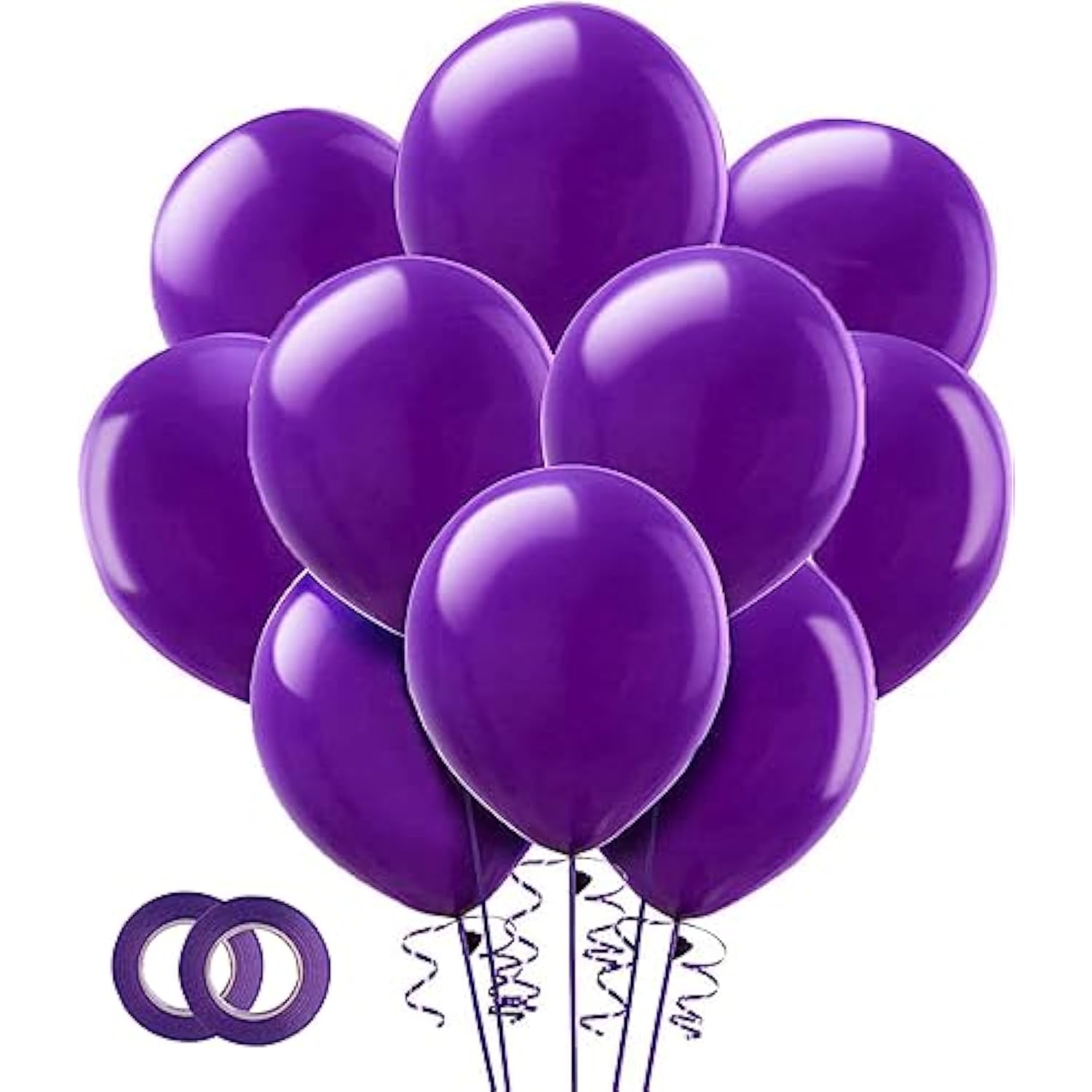Purple balloons,100-Pack,12-Inch,Latex Balloons(purple)