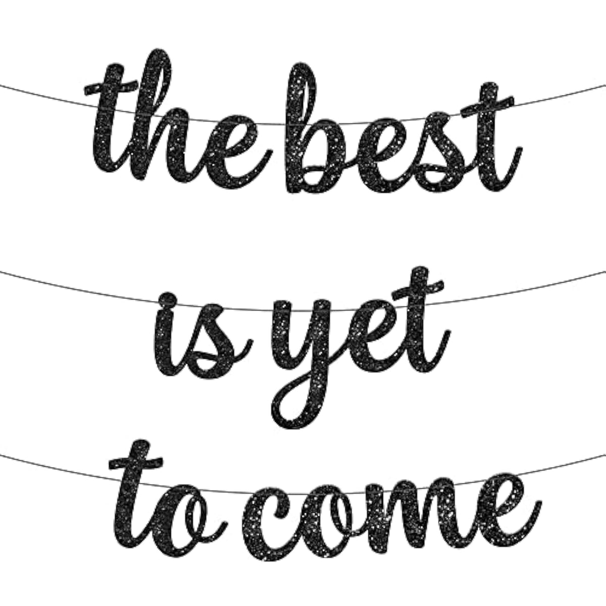 Glitter The Best Is Yet To Come Banner - 10 Feet, No Diy | Gold Congratulations Banner, 2025 Graduation Decorations | Congratulations Decorations For Gold Graduation Decorations 2025