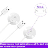 Rose Charger, Replacement Rose Standing Base Dock Station, Magnetic Fast Charging Usb Cable Charger For Roses - 2 Pack, 2.5Ft