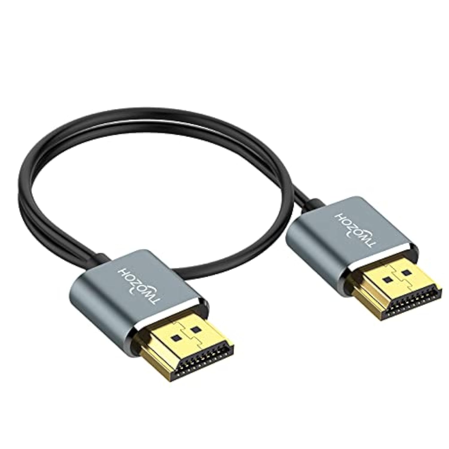 Ultra-Thin Hdmi To Hdmi Cable 1Ft, Hyper Slim Hdmi 2.0 Cable, Extreme Flexible