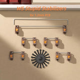 Chilkey Stupid Keyboard Stabilizers, Snap-In Stabilizers With 2U 6.25U 7U Wires, 1.2Mm Pcb Mount Stabs Kit For Mechanical Keyboards Mx Switches