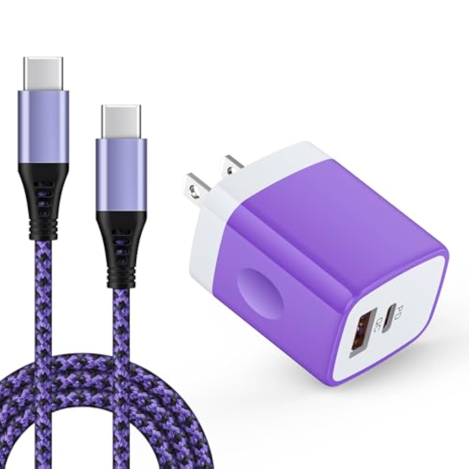 For Samsung Galaxy S25 Fe Edge, Fast Phone Charger For S25 S25+ S24 S23 S22 S21 S20 S10 S10E S9 S8 Plus Ultra Fe 5G, Note 20 10 9 8, A36 A26 A16 A35 A54, Wall Power Adapter With Usb C To C Cable