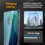 3 Pack Tempered Glass Screen Protector For Motorola Moto G 5G 2024 / Moto G Play 5G 2024, Anti-Fingerprint, 9H Hardness, Scratch Resistant, Easy To Install, Bubble Free