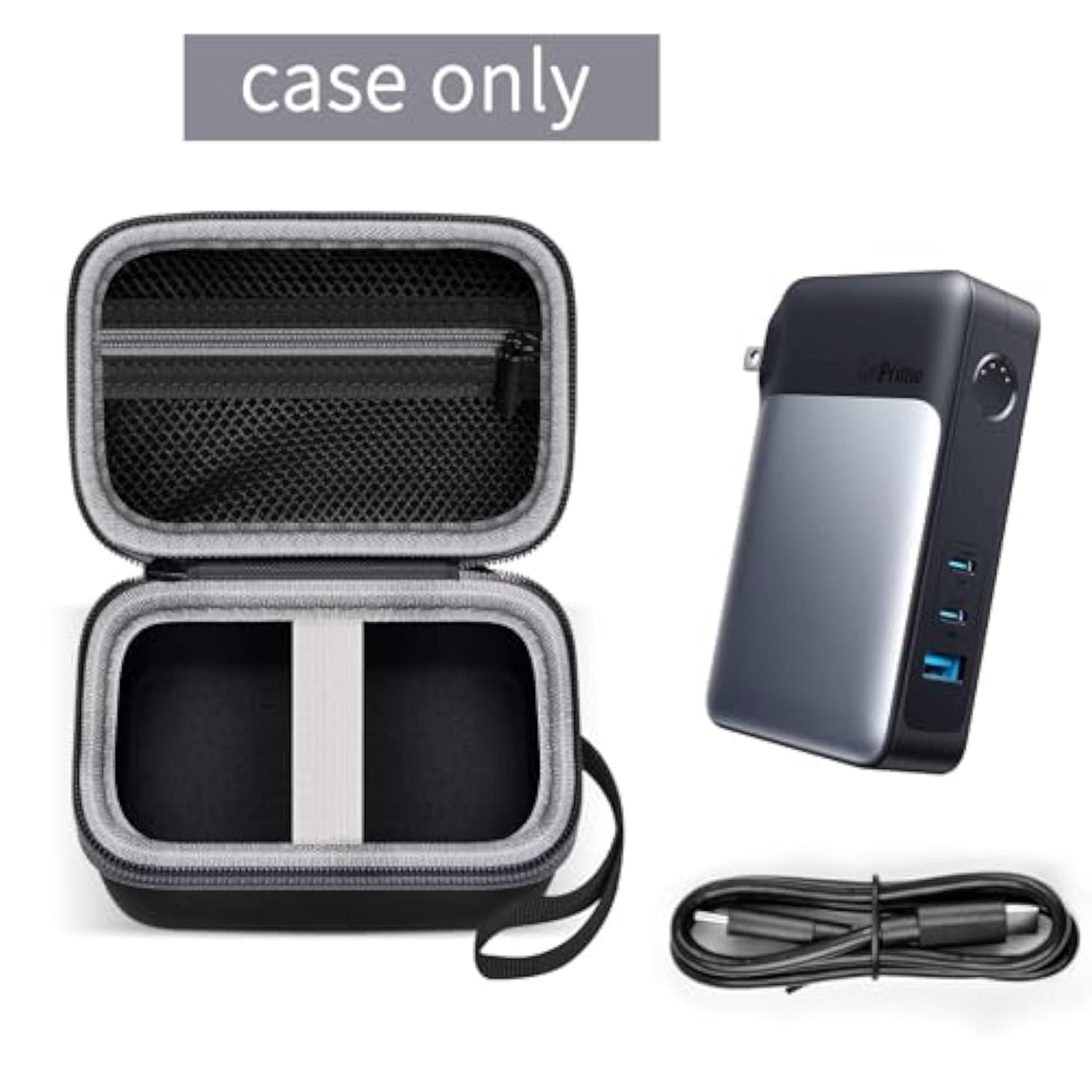 Case Comaptible With Anker 733 Power Bank (Ganprime Powercore 65W), 2-In-1 Hybrid Charger, Batteries Bank Travel Carrying Storage Holder Fits For Usb-C Portable Charger And Other Accessories(Bag Only)