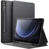 Jetech Case For Samsung Galaxy Tab S9 Fe+ / S9 Fe Plus 12.4Inch With S Pen Holder, Slim Folio Stand Protective Tablet Cover, Multiangle Viewing (Black)