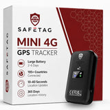 Mini 4G - 4G Lte Rechargeable Mini Gps Tracker, Car, Van, Motorbike Etc. 34-205 Countries, Real Time Tracking And Notifications, 7 Day Free Trial - Sim Included, 12 Month