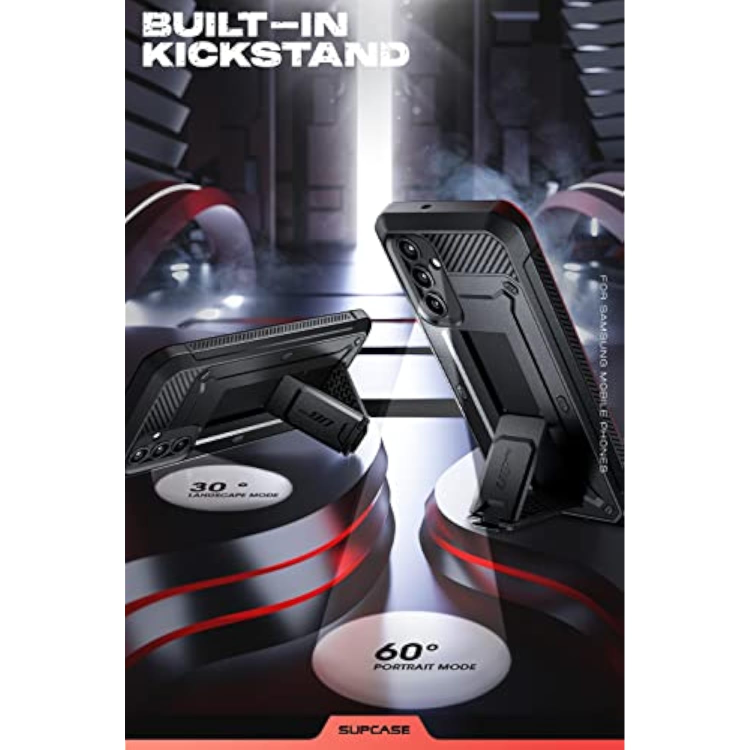 SUPCASE Unicorn Beetle Pro for Samsung Galaxy A54 Case with Stand [Built-in Screen Protector][Military-Grade Protection] 360 Full-Body Rugged Holster & Kickstand Phone Case for Galaxy A54 5G, Black