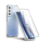 For Samsung Galaxy S22+ Plus Clear Case 6.6" (Only), [Built-In Screen Protector] Full Body Protective Hard Shell+Soft Tpu Phone Case For Samsung S22 Plus -(Full Clear)