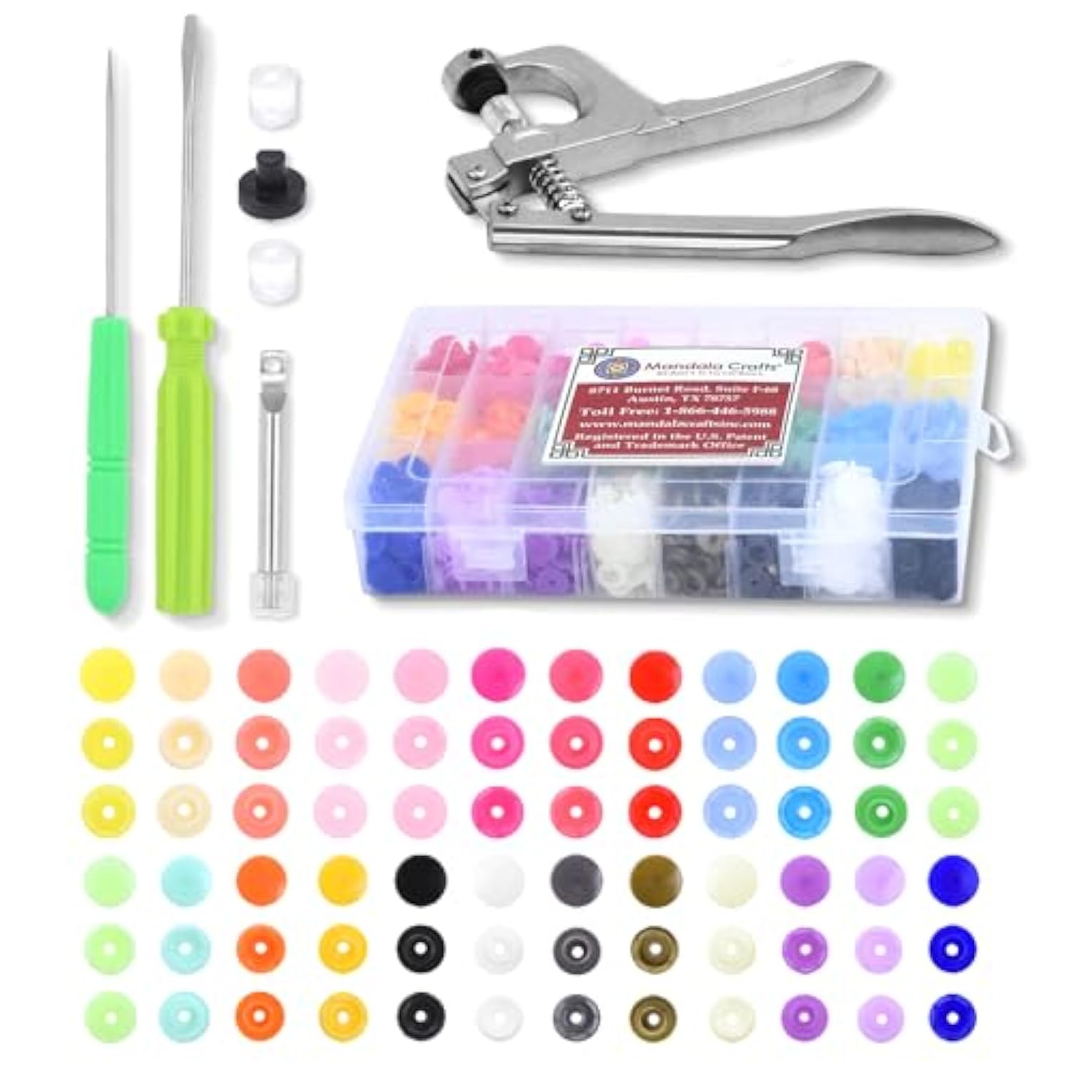 Plastic Snaps For Clothing - No-Sew Plastic Snap Buttons - T5 Snap But