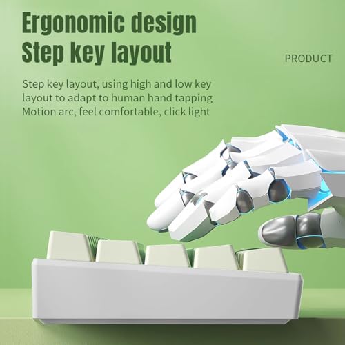 60% Wired Gaming Keyboard, Rgb Backlit Ultra Compact 68 Keys Mini Gaming Keyboard, Anti Ghosting And Multimedia Keys, Usb Wired Computer Keyboards For Wins, Os X, Pc (Gray White)