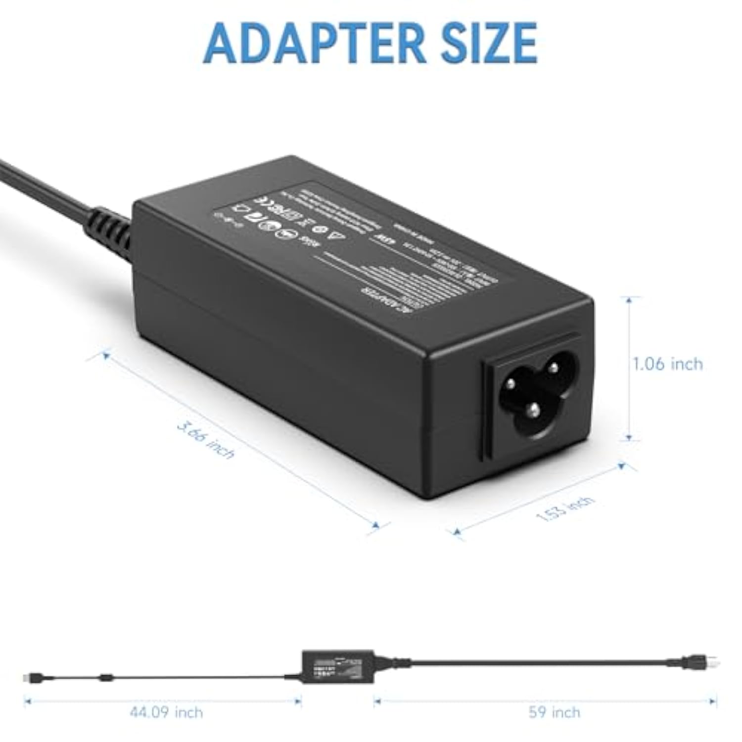 2.25A 20V Ac Adapter Power Cord For Lenovo Adlx45Ncc2A Adlx45Nlc2A Adlx45Ncc3A