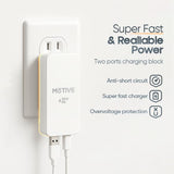 Flat Wall Charger 35W, Super Fast Charger Usb C For Samsung Galaxy S25 Ultra, S24, Iphone 16 Pro Max, Slim Usb Wall Charger With Flat Plug Adapter, Dual Port A & C Flat Outlet Plug |