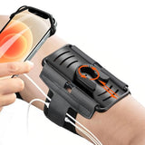 Cell Phone Running Armband - Detachable & 360° Rotatable Universal Cellphone Arm Band For Iphone 16 15 14 13 12 Pro Max Plus Samsung Galaxy Note S24 S23 For Workout Exercising Walking Jogging