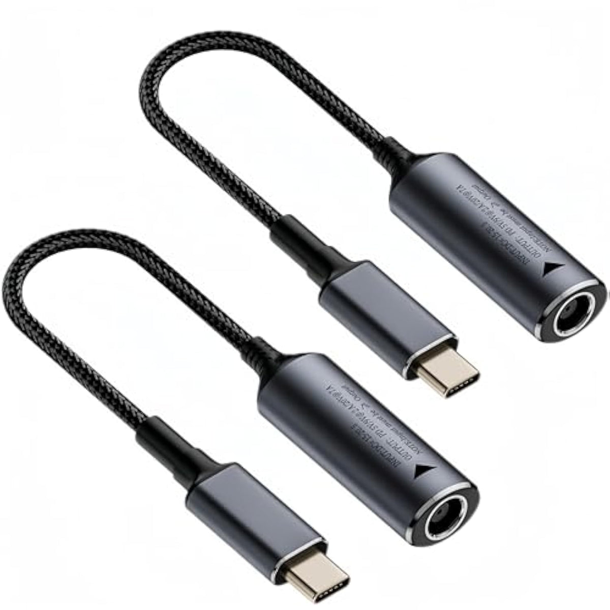 Usb To Dc Power Cable, Dc 7.4Mm X 5.0Mm?7.4 Mm X 0.6 Mm?, 2 Pack Pd 140W Female Input To Usb Type C Male Power Charging Cable For Phones,Tablets,Laptops