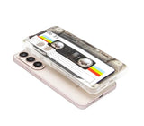 Case for Galaxy S26 Shockproof Scratchproof with TPU Soft Bumper Retro Cassette Tape Case Compatible with  Galaxy S26