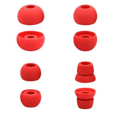 Replacement Eartips For Powerbeats 2 Powerbeats 3 Wireless Beats, Silicone Earbuds Xs/S/M/L 4 Size Earbuds Eartips?Flexible Rubber Cover Skin Accessories-Red