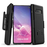 Galaxy S10E Belt Clip Case (2019 Duraclip) Slim Grip Cover W/Holder For Samsung Galaxy S10 E (Black)