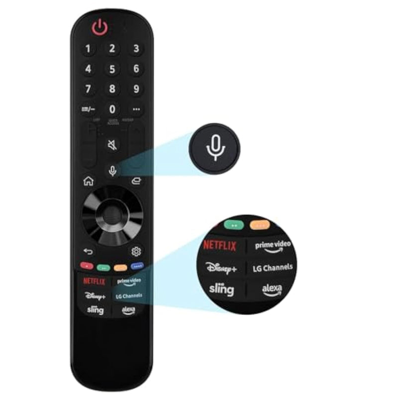 Magic Remote Compatible For Lg Smart Tv,Universal Replacement Magic Control For 2023 To 2019 Lg Tv,Compatible An-Mr23Ga/23Gn,An-Mr22Ga/22Gn,An-Mr21Ga,For Uhd Oled Qned Nanocell 4K 8K Models