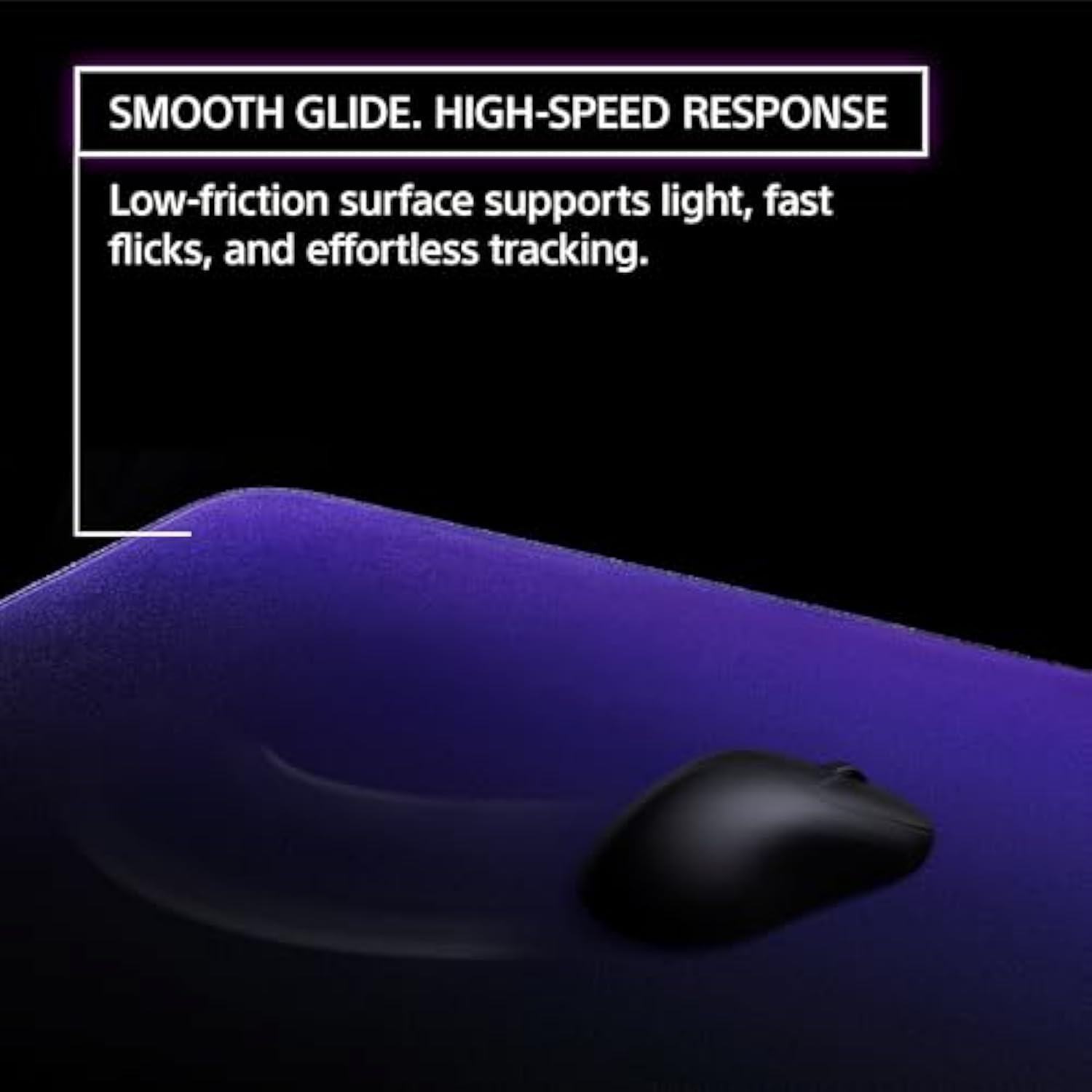 Sony INZONE Mat-D Speed-Type Large Cloth Gaming Mousepad, 480x400mm, Low Friction, Non-Slip Rubber Base, Edge Stitched, 4mm Thickness, Developed with Fnatic