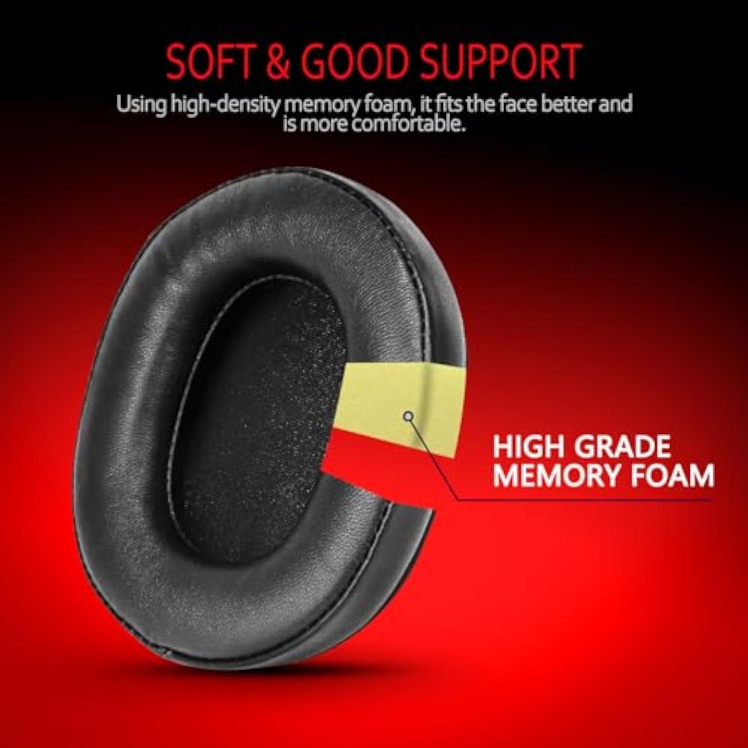 Lambskin Premium Replacement For Audio Technica M50X, Ath M50X Earpads, Audio Technica Headphone Covers Fit Ath M50 M40X M40 M35 M30 Msr7 Sx1 M-Series, Softer And Thicker Memory Foam
